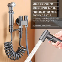 Ducha en aleación Doble Válvula: ¡Ahorra agua, Frescura & Limpieza intima!