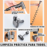 Ducha en aleación Doble Válvula: ¡Ahorra agua, Frescura & Limpieza intima!