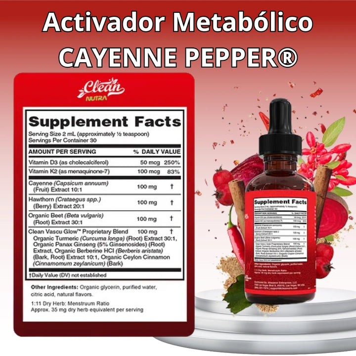 2x1 Gotas de Vitalidad CAYENNE®: Cuerpo activo, ligero y funcional