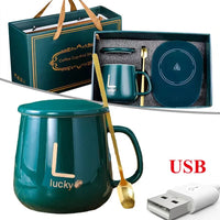 MUG DE LUJO CON CALENTADOR USB