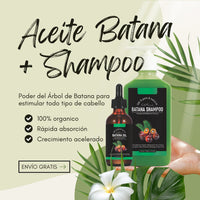 KIT ÁRBOL DE BATANA: ACEITE BATANA (30ml) + SHAMPOO ACTIVADO (360ml)