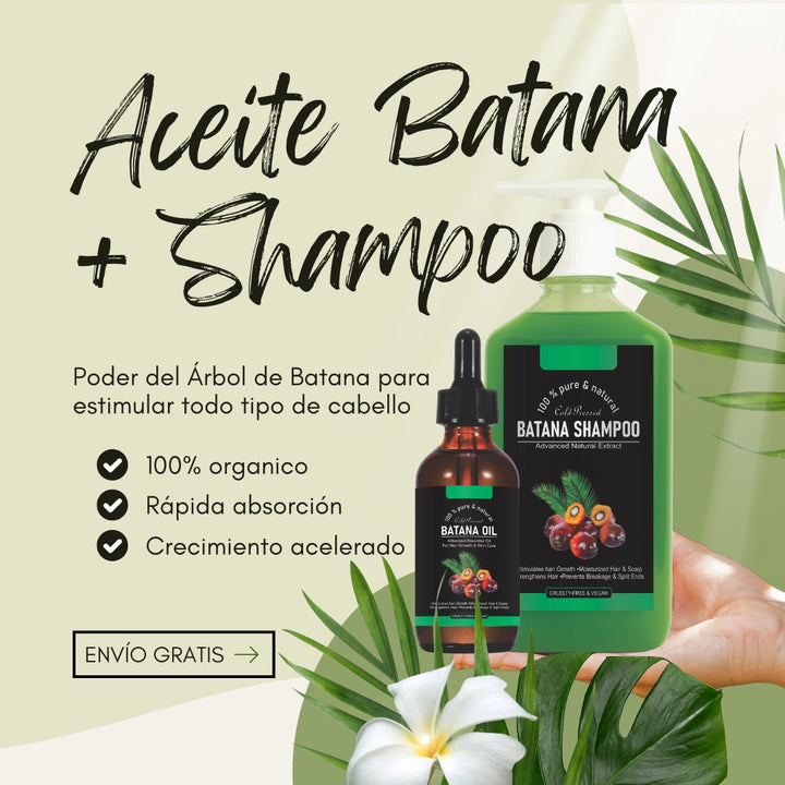 KIT ÁRBOL DE BATANA: ACEITE BATANA (30ml) + SHAMPOO ACTIVADO (360ml)