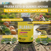 Calabaza Daily®: 20 Semillas por Goma. Desinflama tu próstata en menos de 1 semana