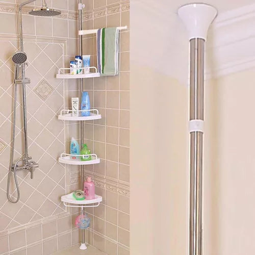 organizador esquinero inoxidable para baño