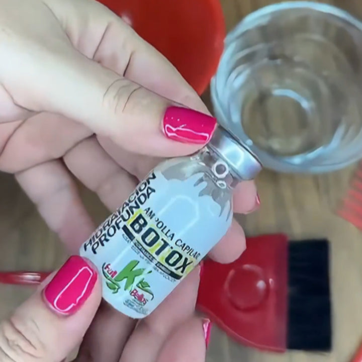 Botox Capilar Express: 12 Ampollas de Hidratación Profunda