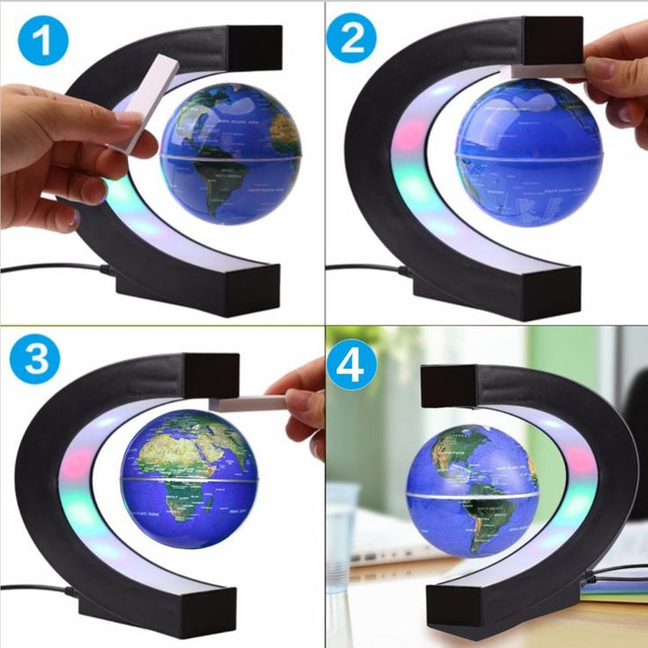 LAMPARA LED PLANETA TIERRA LEVITACIÓN