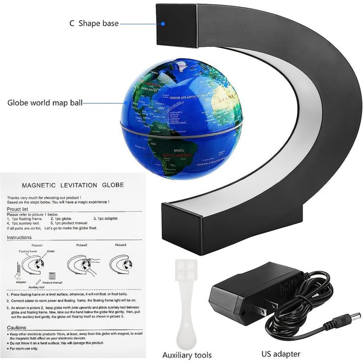 LAMPARA LED PLANETA TIERRA LEVITACIÓN
