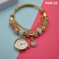 PULSERA-RELOJ GLOW TIPO PANDORA ♡