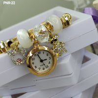 PULSERA-RELOJ GLOW TIPO PANDORA ♡