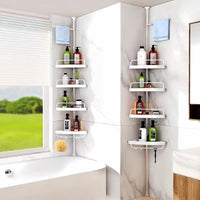 organizador esquinero inoxidable para baño