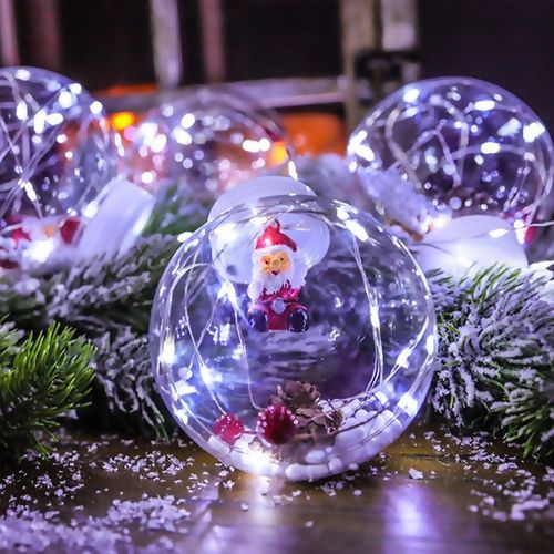 CORTINA DE ESFERAS NAVIDEÑAS